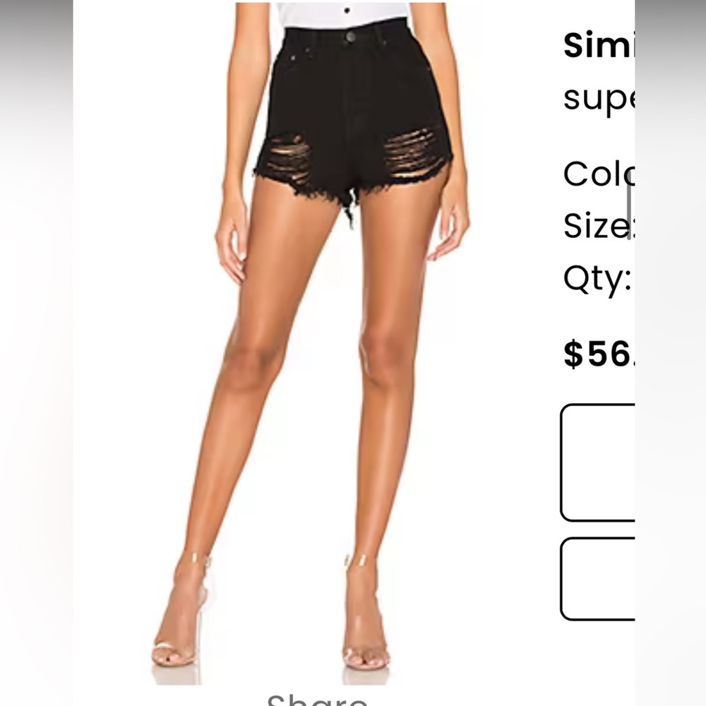 Distressed Jean Shorts NWT